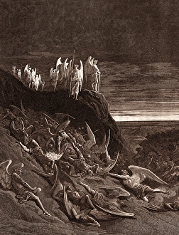 The Mouth of Hell Gustave Dore Print Wall Art Dante Wall 