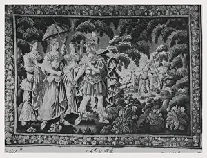 Vintage Wedding Illustrations Prints: Wedding scene