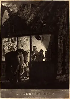 Joseph Wright Of Derby Paintings Prints: William Pether after Joseph Wright of Derby, British (probably 1731-1821), The Farrier s