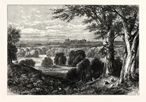 Vintage Britain Images Prints: WINDOR CASTLE, FROM BISHOPSGATE, UK, britain, british, europe, united kingdom, great