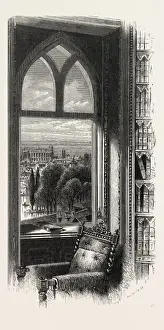 Windsor Castle View Prints: WINDSOR CASTLE: View from the Library Window, UK, britain, british, europe, united
