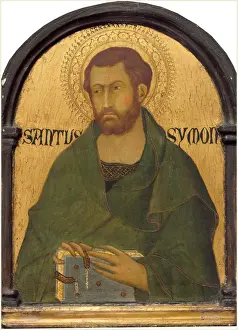 Print of Saint Simon in Tempera on Panel, c. 1320