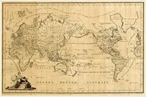 Old World Geography Prints: World map