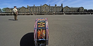 1st Battalion Welsh Guards on the drill square at Cavalry Barracks, Hounslow, London 1st Battalion Welsh Guards on the drill square at Cavalry Barracks, Hounslow, London