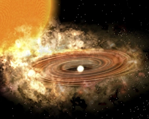 Astrophysics Images Prints: The accretion disk around the binary star system WZ Sge
