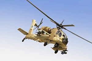 An AH-64A Peten attack helicopter of the Israeli Air Force An AH-64A Peten attack helicopter of the Israeli Air Force