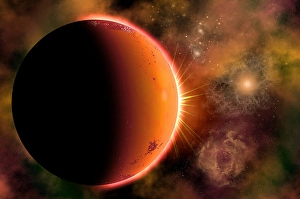 Binary Star System Prints: An alien planet in orbit around a binary star system