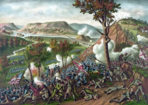 American Civil War print featuring the Battle of Missionary Ridge American Civil War print featuring the Battle of Missionary Ridge