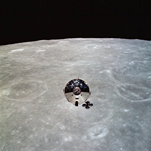The Apollo 10 Command and Service Modules in lunar orbit The Apollo 10 Command and Service Modules in lunar orbit