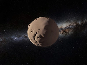 Outer Space Illustration Prints: Artist's impression of a planetesimal