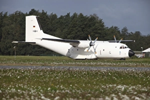 A C-160 Transall of the German Air Force in white UN scheme A C-160 Transall of the German Air Force in white UN scheme