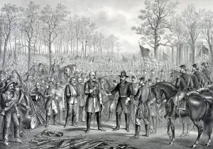Confederate Army Defeat Prints: Capitulation & surrender of Robert E