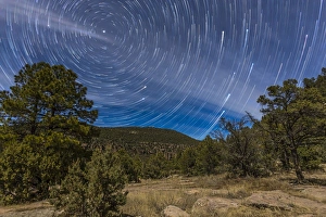 Circumpolar star trails over the Gila National Forest in southern New Mexico Circumpolar star trails over the Gila National Forest in southern New Mexico