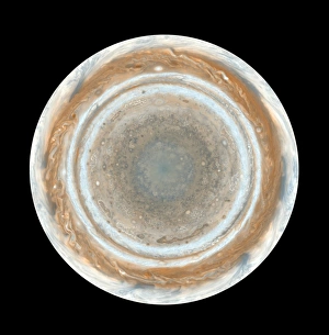 Color Map of Jupiter Print - High-resolution, 36-image composite