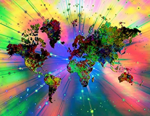 Colorful Earth Print