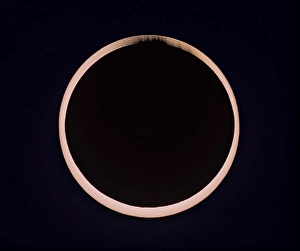 Annular Solar Eclipse Prints: A composite of the October 14, 2023 annular solar eclipse at second contact