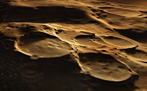 Cratered Moon Surface Prints: The cratered surface of the moon