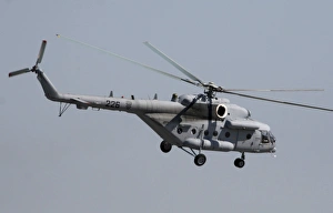 A Croatian Mil Mi-17 helicopter in flight over Germany A Croatian Mil Mi-17 helicopter in flight over Germany