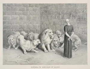 Ancient Christianity Images Prints: Daniel in the Den of Lions