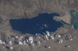 Part of the Dead Sea and parts of Israel and Jordan Part of the Dead Sea and parts of Israel and Jordan