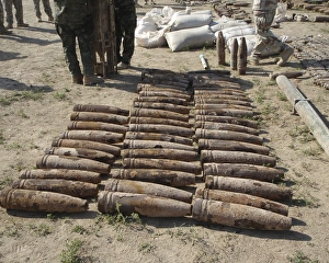 Explosive devices are identified and inventoried before being destroyed Explosive devices are identified and inventoried before being destroyed