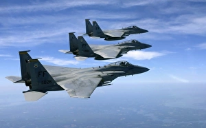 The F-15 Eagles final training mission over the the Atlantic Ocean The F-15 Eagles final training mission over the the Atlantic Ocean