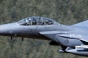 F-15E Strike Eagle low flying over Wales, United Kingdom F-15E Strike Eagle low flying over Wales, United Kingdom