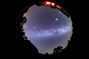 A fish-eye 360 degree image of the entire southern sky A fish-eye 360 degree image of the entire southern sky