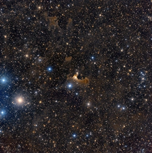 Star Formation Process Prints: The Ghost Nebula in the constellation Cepheus
