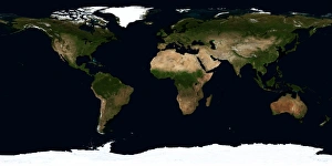 South America Continent Prints: Global image of the world
