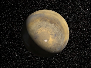 Martian Landscape Photography Prints: Global view of Mars