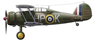 Biplane Aircraft Design Prints: A Gloster Gladiator Mk II