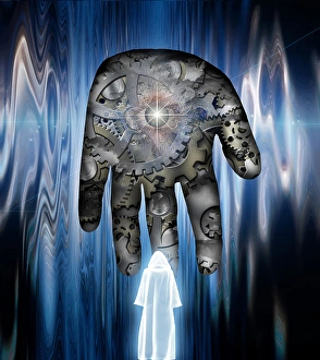 Artificial Intelligence Concept Prints: God Machine