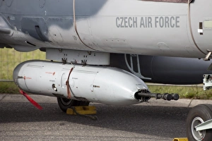 Gun pod on a Czech Air Force Aero L-159 ALCA aircraft Gun pod on a Czech Air Force Aero L-159 ALCA aircraft