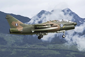 A Hellenic Air Force TA-7C Corsair in flight over Italy A Hellenic Air Force TA-7C Corsair in flight over Italy
