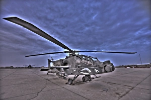 High dynamic range HDR photo of an AH-64D Apache Longbow Block III attack helicopter High dynamic range HDR photo of an AH-64D Apache Longbow Block III attack helicopter