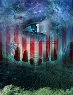 American Flag Concept Prints: High Resolution USA Security