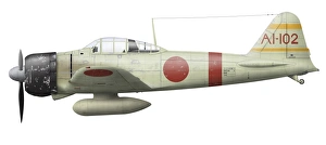 Illustration of a Mitsubishi A6M2 Zero fighter plane Illustration of a Mitsubishi A6M2 Zero fighter plane