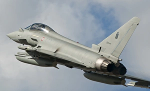 An Italian Air Force EF-2000 Typhoon in flight An Italian Air Force EF-2000 Typhoon in flight