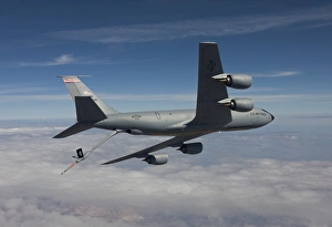 A KC-135R flies a training mission over Arizona A KC-135R flies a training mission over Arizona