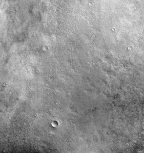 Black And White Space Images Prints: Kepler crater on the surface of Mars