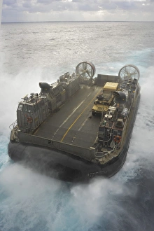 A Landing Craft Air Cushion propels through the East China Sea A Landing Craft Air Cushion propels through the East China Sea