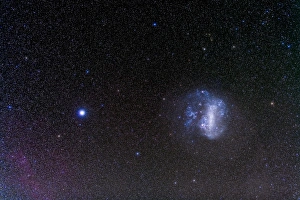 The Large Magellanic Cloud and bright star Canopus The Large Magellanic Cloud and bright star Canopus