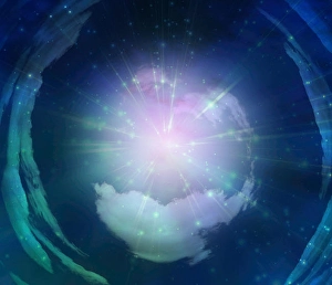 Abstract Background Images Prints: Light Abstract with Flare