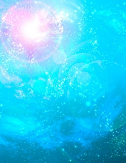 Vibrant Blue Backdrop Prints: Light Abstract. Vivid sky