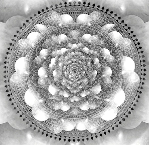 Abstract Space Art Prints: Mandala and multi-layered spaces