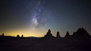 The Milky Way over Trona Pinnacles. Trona, California The Milky Way over Trona Pinnacles. Trona, California