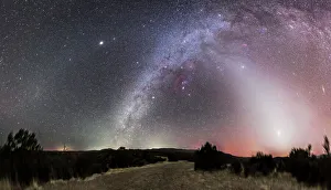 Milky Way, zodiacal light and other celestial objects from summit of Gila National Milky Way, zodiacal light and other celestial objects from summit of Gila National