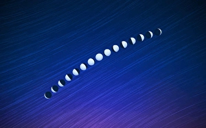 Full Moon Photography Prints: Moon phases