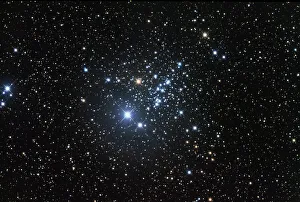 NGC 457 is an open star cluster in the constellation Cassiopeia NGC 457 is an open star cluster in the constellation Cassiopeia